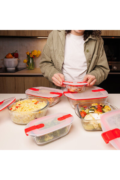 Pyrex Upright Storage Container Microwave 0.4 L