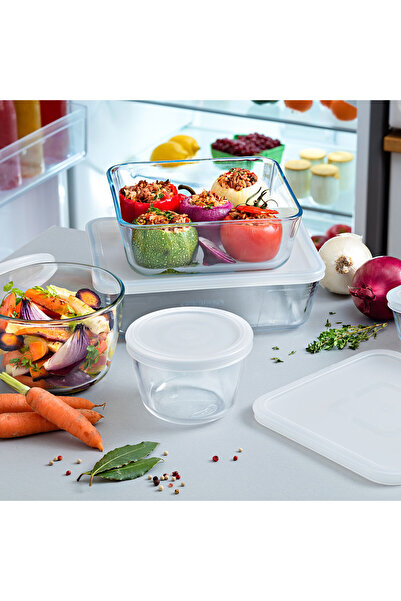 Pyrex Rectangular Storage Container with Lid 4 L