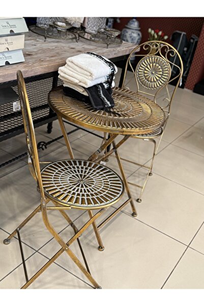 hediye ESTERHOMEDECOR Katlanabilir sandalyeli masa ferfoje masa sandalye seti...