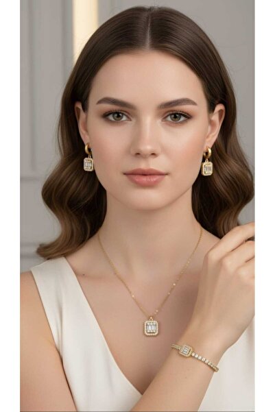 SONES Zirkon Baget Çelik Takı Setleri | Sns500860