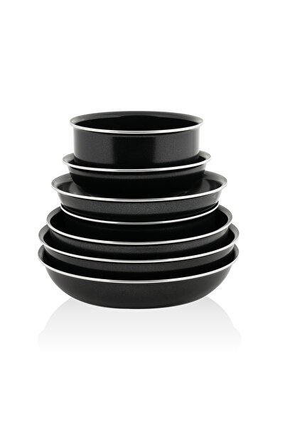 Leggno All-In-One Diamond Pro Ceramic Cookware and Kitchenware Set 23 Piece Black