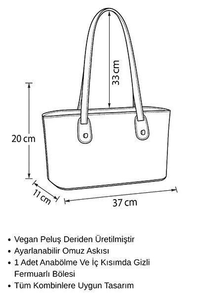 torime Geantă mare de umăr din țesătură de pluș roz – Colecția de iarnă