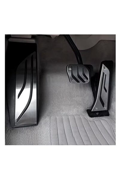 INGENIO Set of 3 Aluminum Pedal Trims for BMW with Automatic Transmission