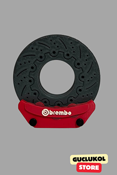 GÜÇLÜKOL Decorative Brembo Design Coaster – Stylish Office and Home Accessory