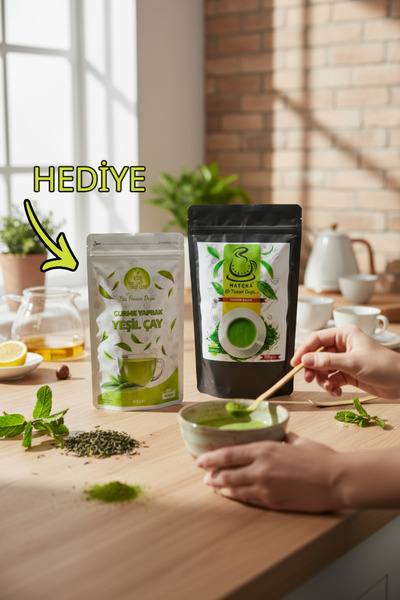 Karadeniz Matcha 500 gram Yüksek Kalite Saf Matcha Çayı Hediye 50 gram Gurme ...