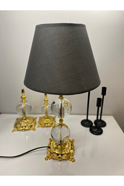 asellus Safderun Series Crystal Glass 2 Ball Lampshade, Table Lamp, Lux Lampshade, Home Gift Lampshade