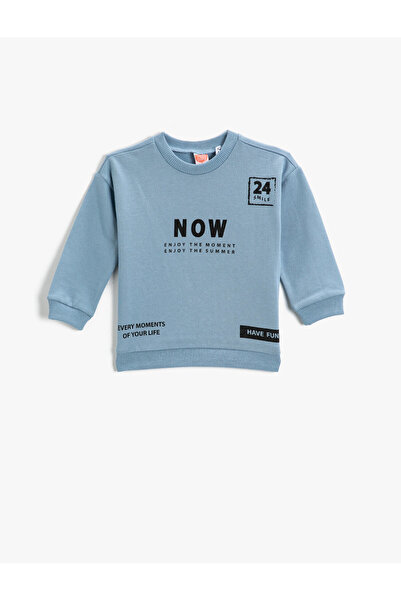 Koton Potištěná mikina Crew Neck Cotton