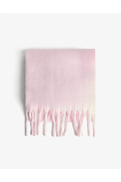 Luminos Butik Γυναικείο Φουλάρι-Σάλι με Φούντες Πούδρας Εισαγωγής SAL1295