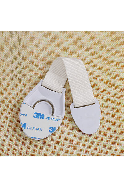 Fabrilux Set of 10 Child Safety Furniture Locks, ABS+PVC, Self-adhesive, White –