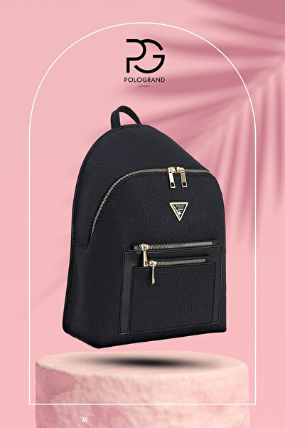 POLOGRAND London Original Women's Polo Collection Multi-Compartment Luxury Comfort Model 3-Compartment Stylish Backpack and Shoulder Bag