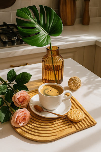 Alvin BAMBU ÇİZGİLİ YUV SUNUMLUK