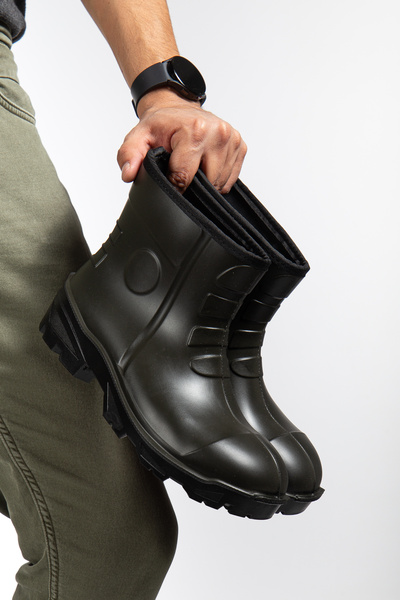 e&e Polly Boot O4 Kısa 19 Cm %100 Su Geçirmez Burun Korumasız Ortopedik Taban...