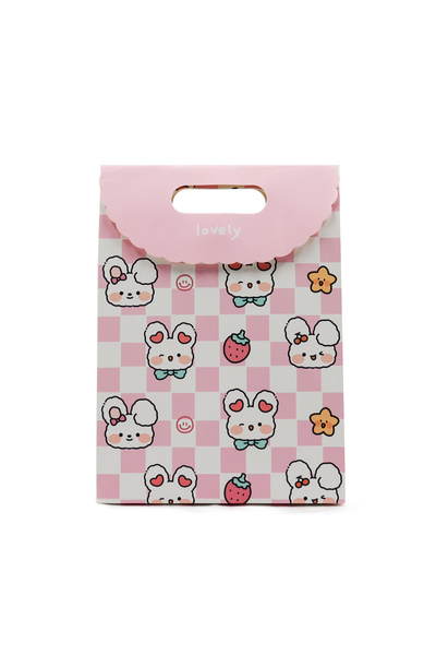 repro design 19x26 Sevimli Zarf Model Karton Hediye Çantası Cırtlı – Doğum Günü Parti Çantası 1 Adet Model:1