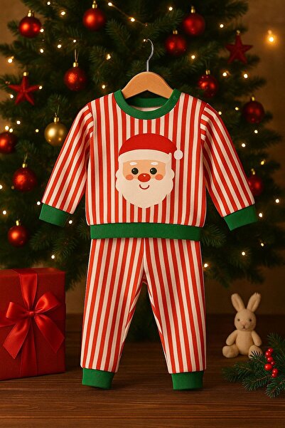 Pico Baby New Year Santa Claus Patterned Baby & Kids Pajama Set