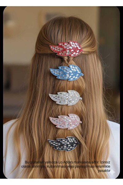 LO ADORO 3 bucăți de catarame din piatră de zircon Cataramă cu frunze LEAF BU...