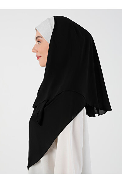 Ecardin Відкритий сірий креп-шаль з блискітками - Зручний крій - St 098