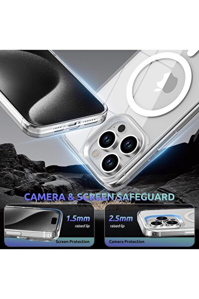 fulina Magnetic Hybrid Clear Case Compatible with iPhone 13 Series, Grade Drop Protection Transparent