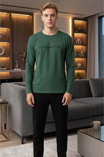 Sude HOMEWEAR Чоловічий комплект піжами з довгим рукавом