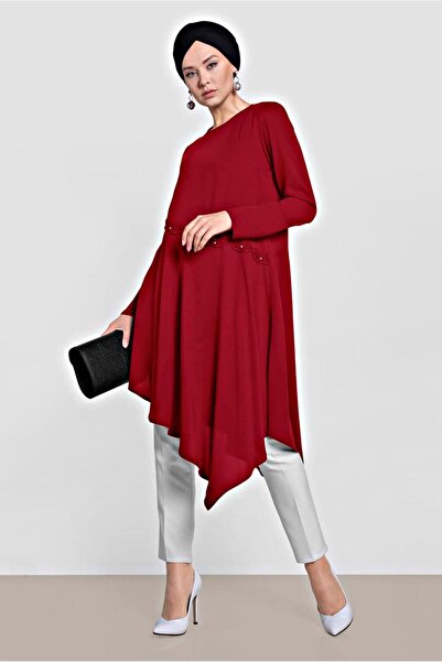 Alvina 4250 Model Asymmetrical Cut Tunic