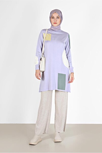 Alvina PATTERNED FISHER COLLAR KNITWEAR TUNIC 42035