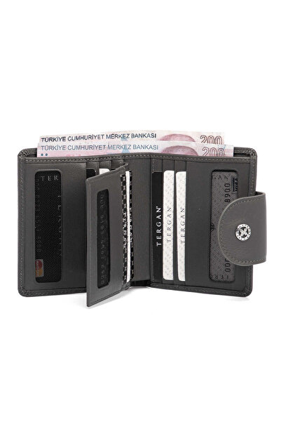 Tergan Gray Genuine Leather Women's Wallet - S1Cb00005674-F5S