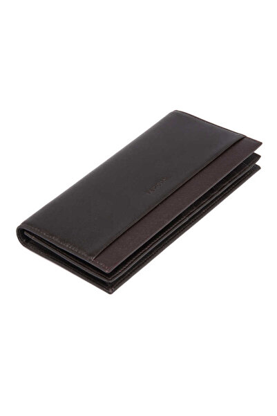 Tergan محفظة نسائية من الجلد الطبيعي باللون البني - S1CB00005759-A2E