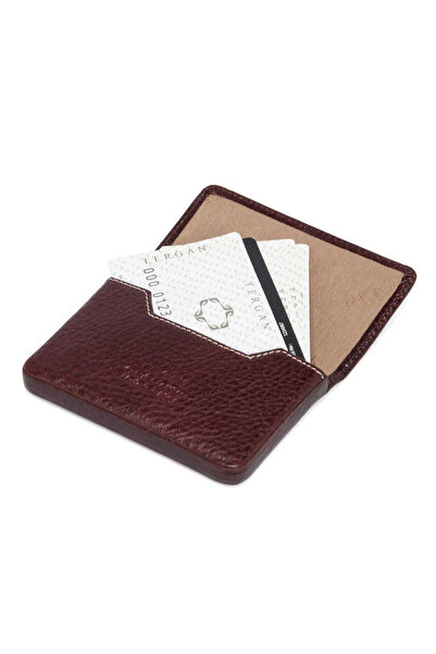 Tergan Tan Genuine Leather Unisex Card Business Card Holder - S1Kv00001546-A99