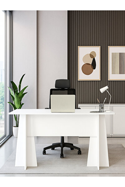dorpek Kula Yönetici Ofis Masası Çalışma Masası Beyaz