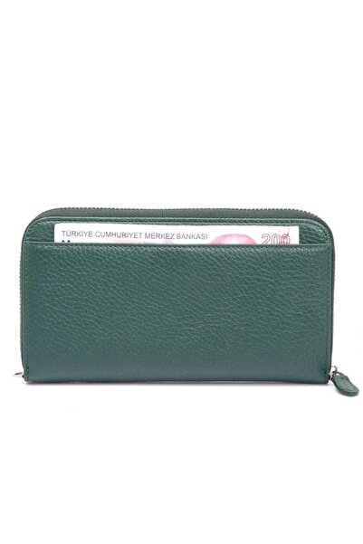Tergan Green Genuine Leather Women's Wallet - S1Cb00005734-I5T