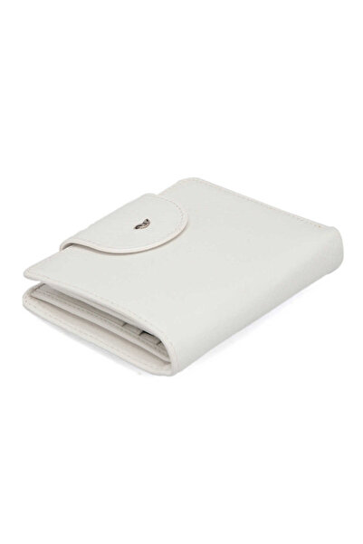 Tergan Beyaz Hakiki Deri Kadın Cüzdan - S1CB00005674-D10