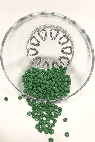 Hobigram Vrste perli Tamno menta zelene peskaste perle Srednje veličine 4 mm ...