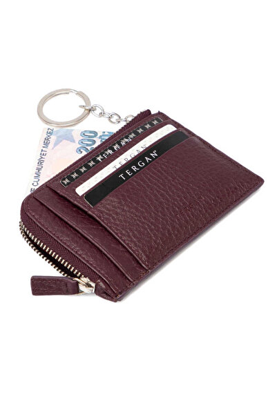 Tergan Purple Genuine Leather Unisex Credit Card Holder - S1Kk00000265-C48