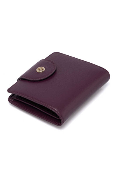 Tergan Purple Genuine Leather Women's Wallet - S1Cb00005674-A89