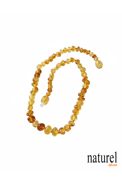 Naturel Tılsım Kehribar Bebek Bebek Kolye