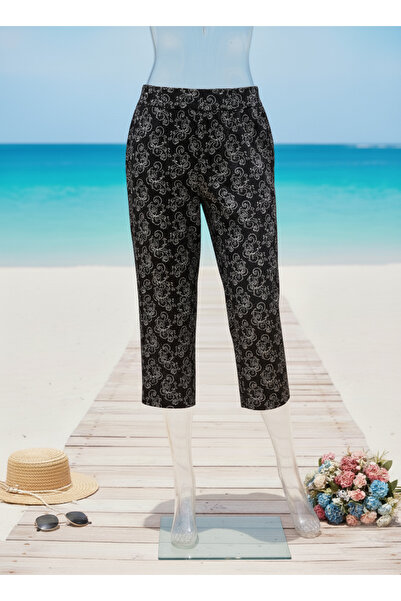 Altınay Luxury Pocket Viscose Women's Capri & Bermuda