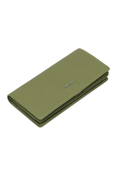 Tergan Green Genuine Leather Women's Wallet - S1Cb00005685-G8Z