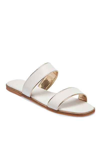 Tergan Beyaz Vegan Kadın Terlik - K24Y1TR67090-Q3Y