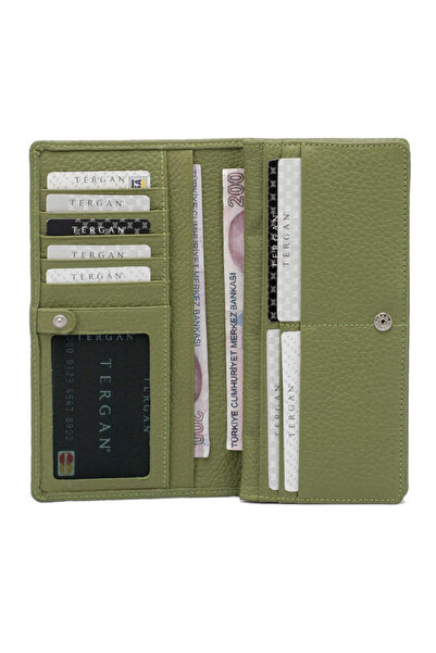 Tergan Green Genuine Leather Women's Wallet - S1Cb00005685-G8Z