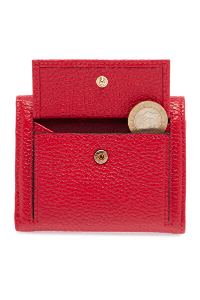 Tergan Κόκκινο γυναικείο πορτοφόλι από γνήσιο δέρμα - S1CB00005633-B68