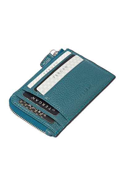 Tergan Mavi Hakiki Deri Unisex Kredi Kartlık - S1KK00000265-T9L