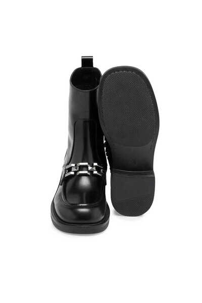 Tergan Siyah Hakiki Deri Kadın Casual Bot - K23K1BT67039-A35