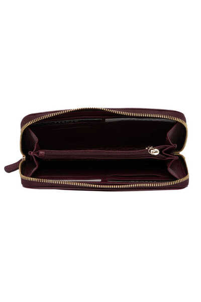 Tergan Claret Red Genuine Leather Women's Wallet - S1Cb00005734-M71