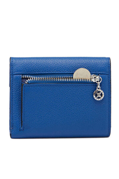 Tergan Blue Genuine Leather Women's Wallet - S1Cb00005809-R3T