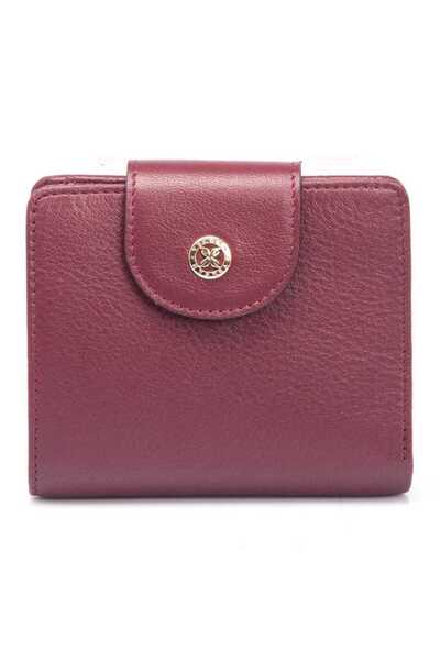 Tergan Claret Red Genuine Leather Women's Wallet - S1Cb00005674-K16
