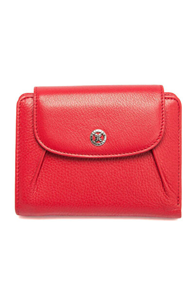 Tergan Red Genuine Leather Women's Wallet - S1Cb00005714-A86