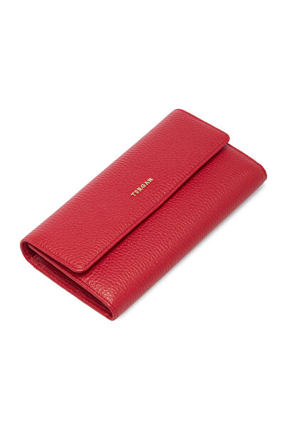 Tergan Red Genuine Leather Women's Wallet - S1Cb00005719-B68