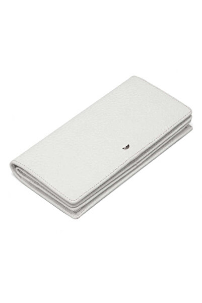 Tergan Beyaz Hakiki Deri Kadın Cüzdan - S1CB00005685-B69