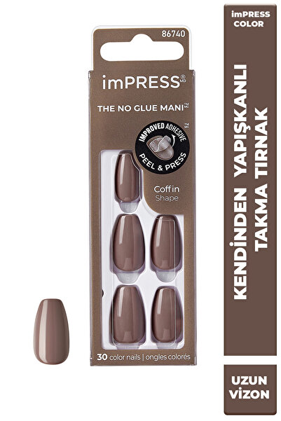 Impress Color Kendinden Yapışkanlı Takma Tırnak Uzun Vizon