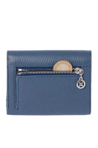 Tergan Blue Genuine Leather Women's Wallet - S1Cb00005809-T0M