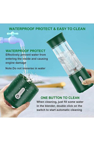 Arabest Portable Blender, 500ml, USB Rechargeable, for Smoothies